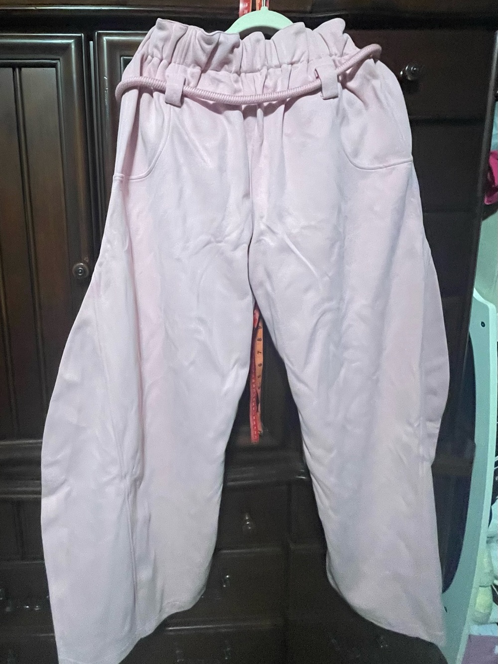 Aelfric Eden Pink Striped Drawstring Waist barrel sweatpants - Picture 15 of 16